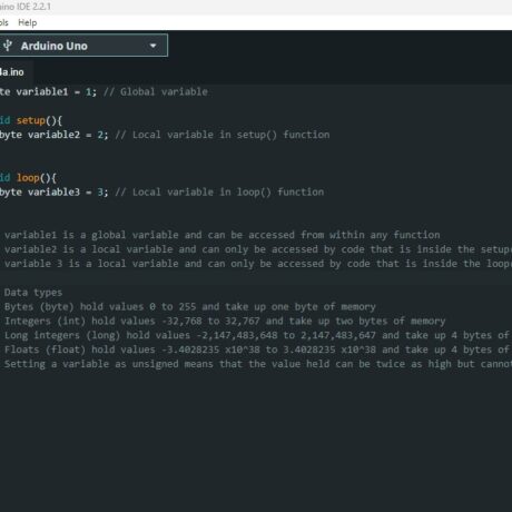 Arduino – What variables are and how to use them